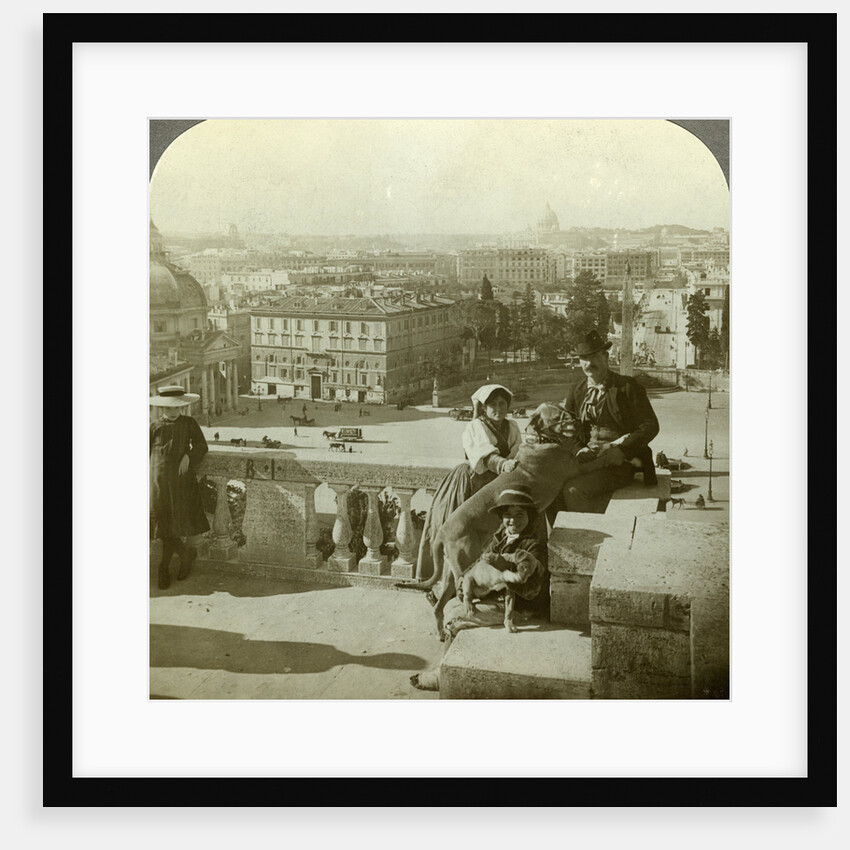 View from Monte Pinoio, Rome, Italy by Underwood & Underwood