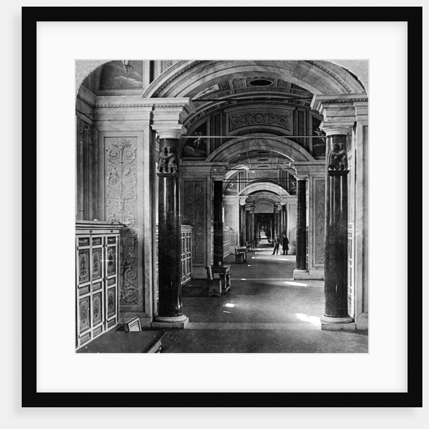 Interior of the Vatican Library, Rome, Italy by Underwood & Underwood