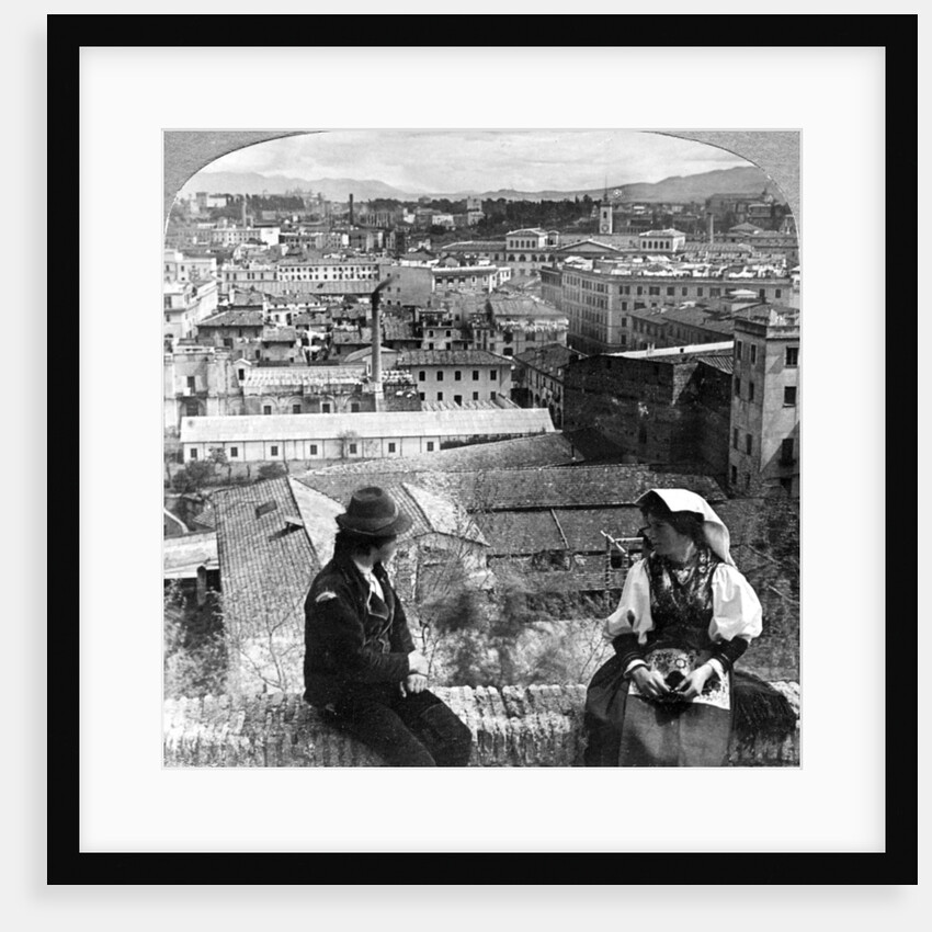 Aventine Hill and the Alban Hills, Rome, Italy by Underwood & Underwood