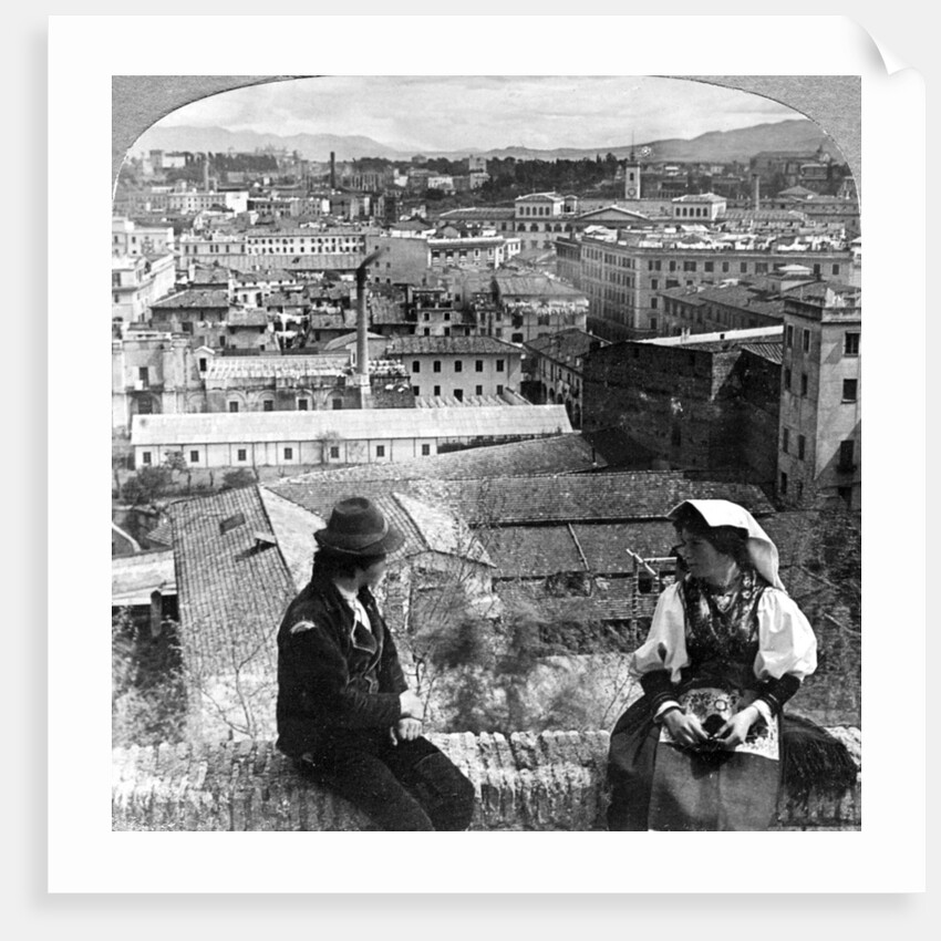 Aventine Hill and the Alban Hills, Rome, Italy by Underwood & Underwood