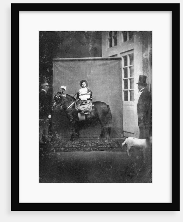 Louis Napoleon, Prince Imperial, on a pony by Anonymous
