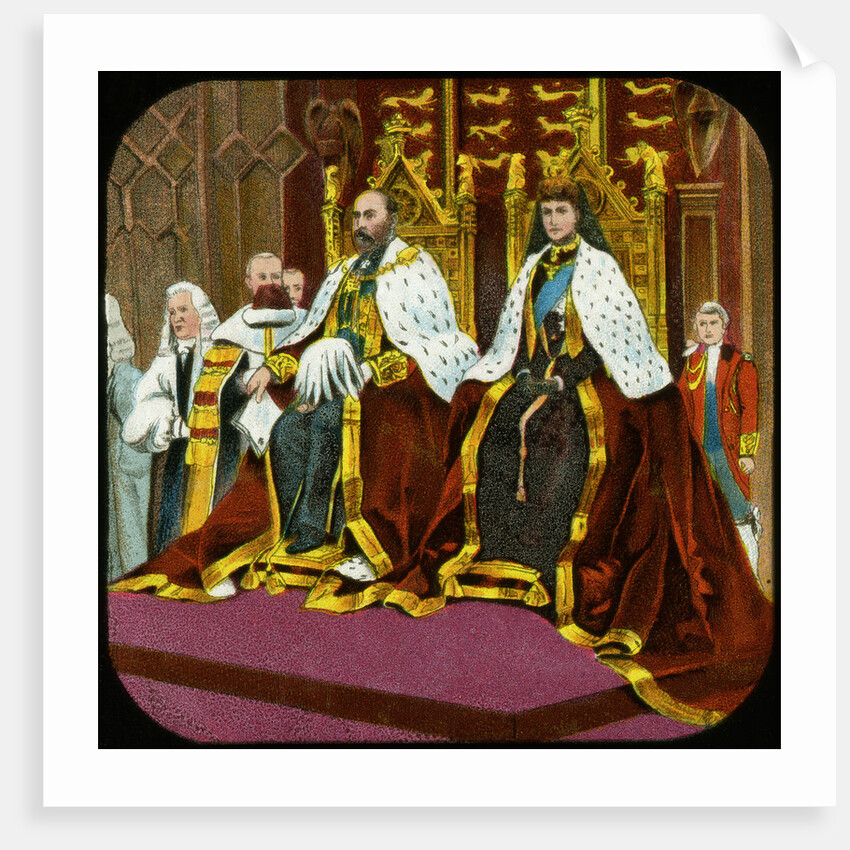 King Edward VII and Queen Alexandra, State Opening of Parliament, Westminster by Anonymous