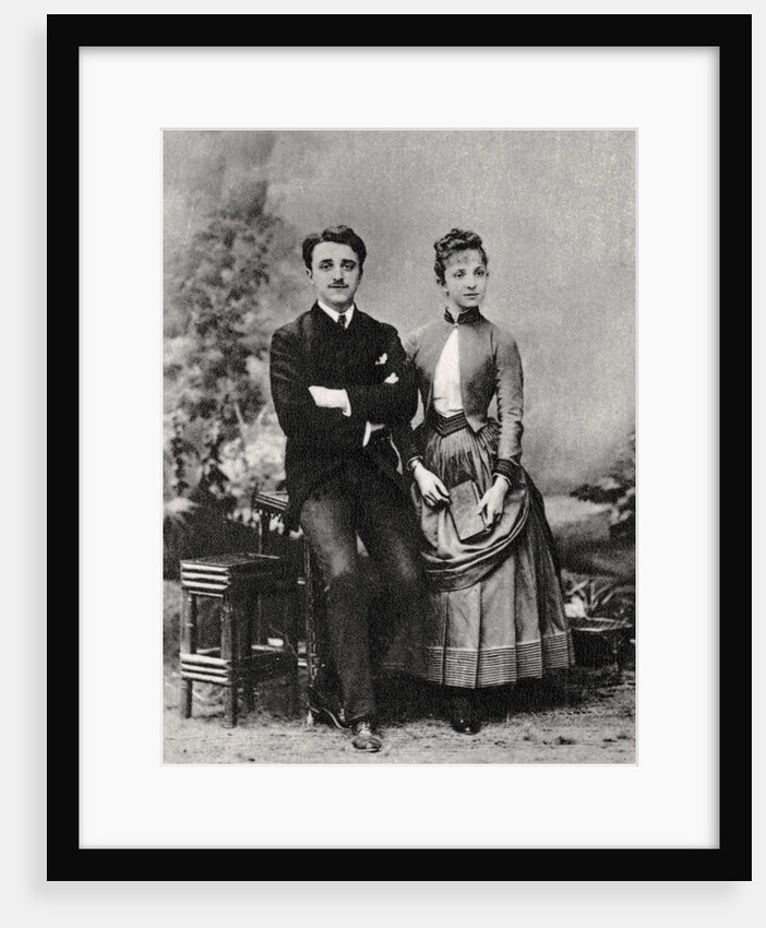 Georges and Jeanne Hugo, grandchildren of French novelist Victor Hugo by Anonymous