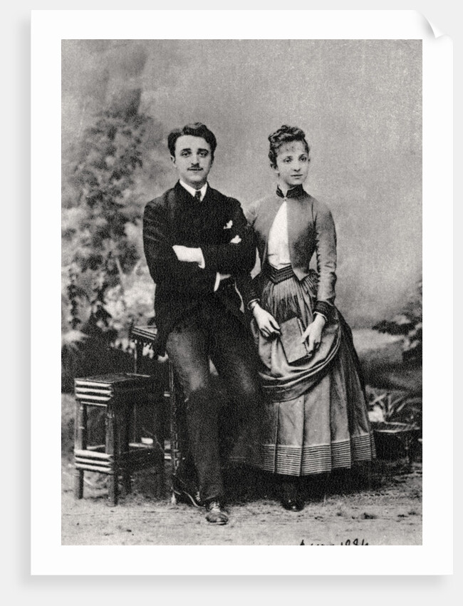 Georges and Jeanne Hugo, grandchildren of French novelist Victor Hugo by Anonymous
