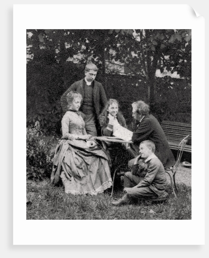 Gustave Eiffel, French engineer, with his family by Anonymous
