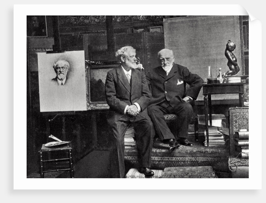 Jean Richepin, French poet, dramatist and novelist, and Leon Bonnat, French artist by Anonymous