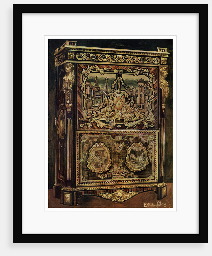 Upright secretaire by Edwin Foley