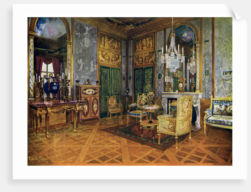 Salon de Musique of Marie Antoinette, Chambre a Coucher, Palais de Fontainebleau, France by Edwin Foley