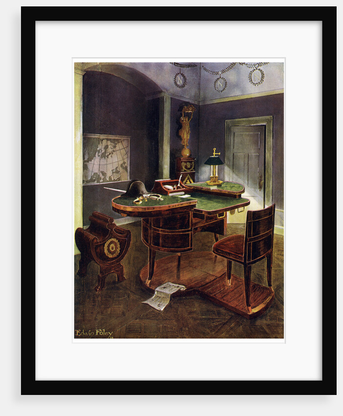 Campaign desk of Napoleon I, Chateau de la Malmaison, France by Edwin Foley
