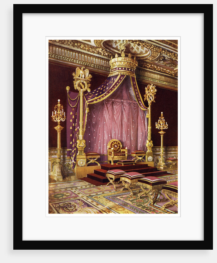 Throne room in the Palace of Fontainebleau, France by Edwin Foley