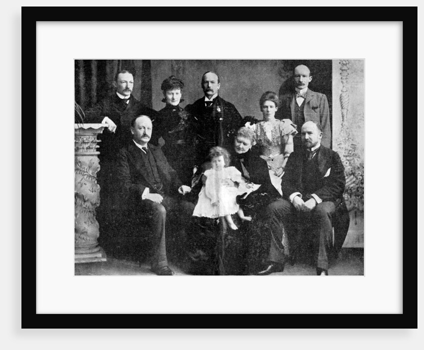 Colonel Robert Baden-Powell and his mother, sister and four brothers by Anonymous