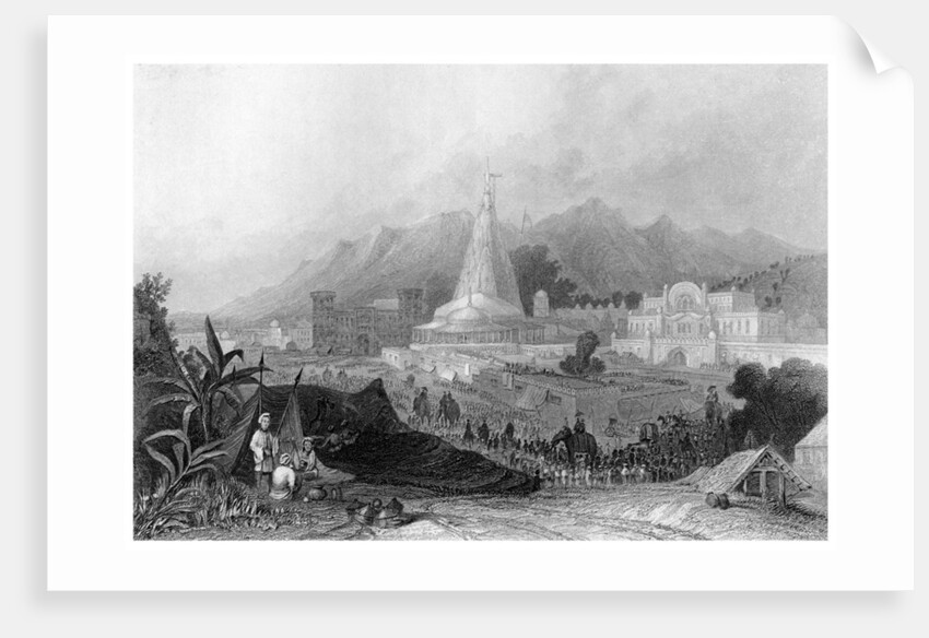 The Great Temple, Hurdmar by Finden