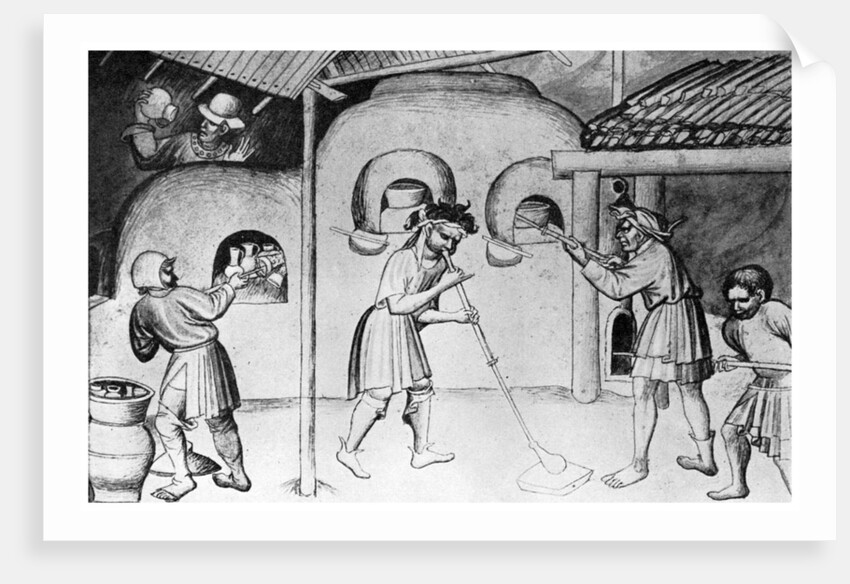 Medieval glassworks by Anonymous
