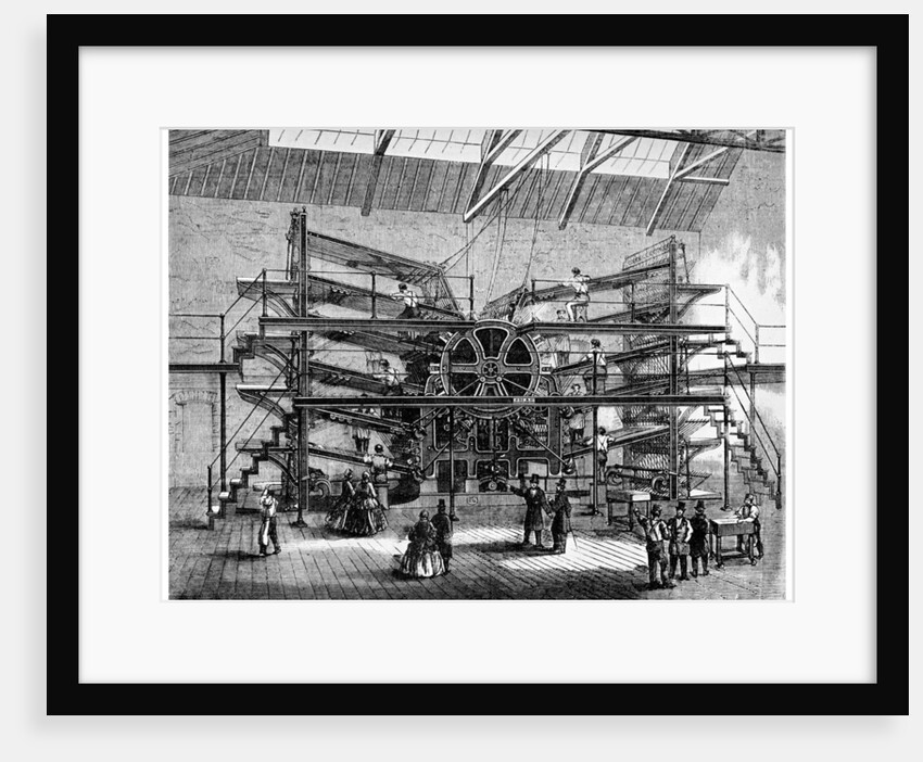 Newspaper printing on a ten feed semi rotary machine by Anonymous