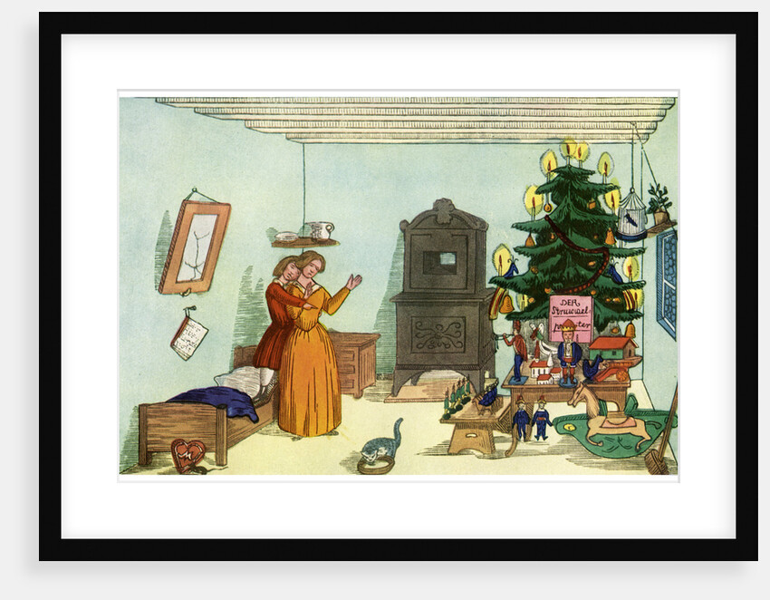 Christmas scene from King Nutcracker by Heinrich Hoffmann by Anonymous