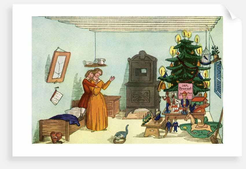 Christmas scene from King Nutcracker by Heinrich Hoffmann by Anonymous