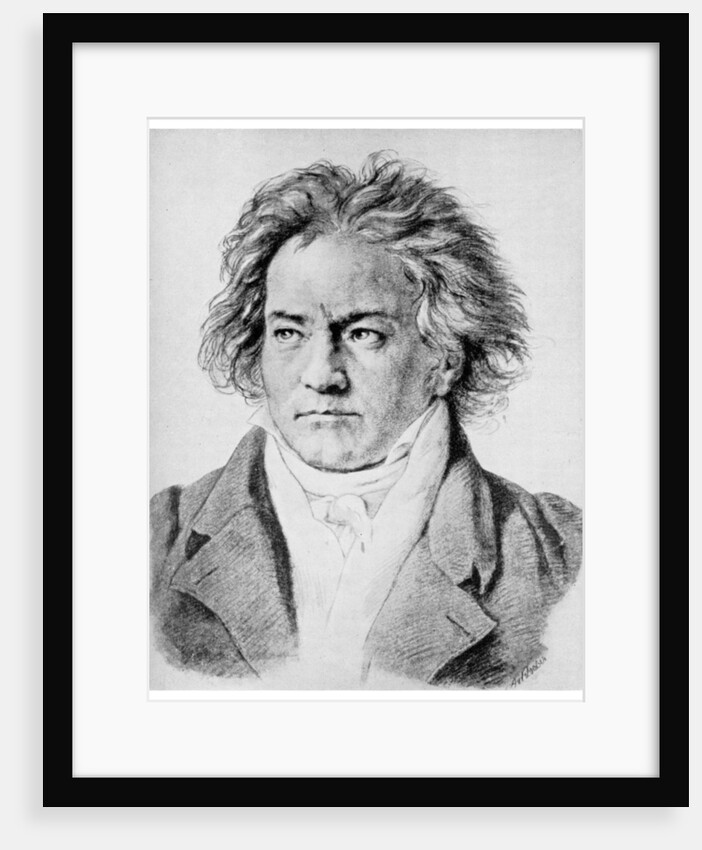 Ludwig von Beethoven, German composer by Anonymous