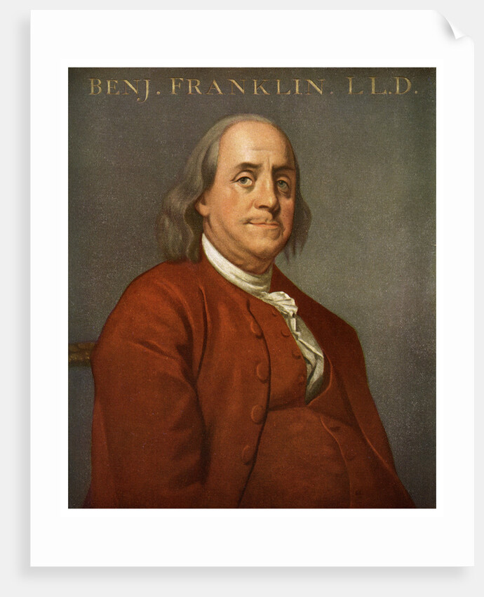 Benjamin Franklin, American scientist and politician by Anonymous