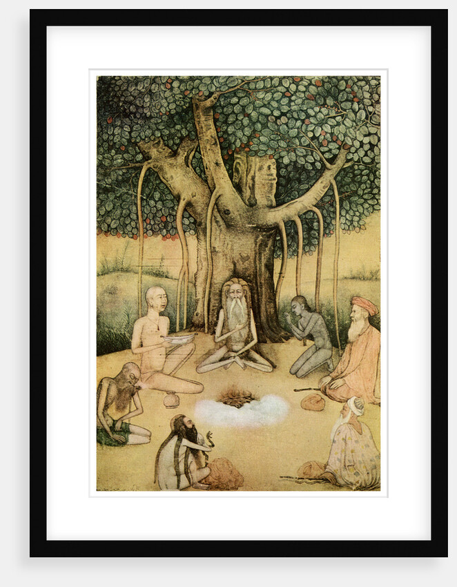 Asceticism: a group of Mughal ascetics by Anonymous