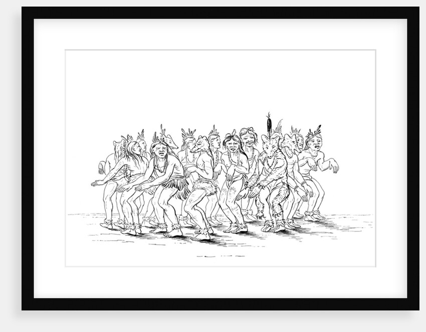 The Sioux tribe performing a bear dance by Myers and Co