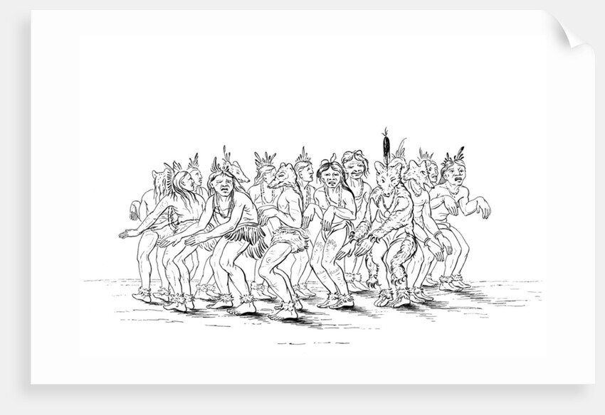 The Sioux tribe performing a bear dance by Myers and Co