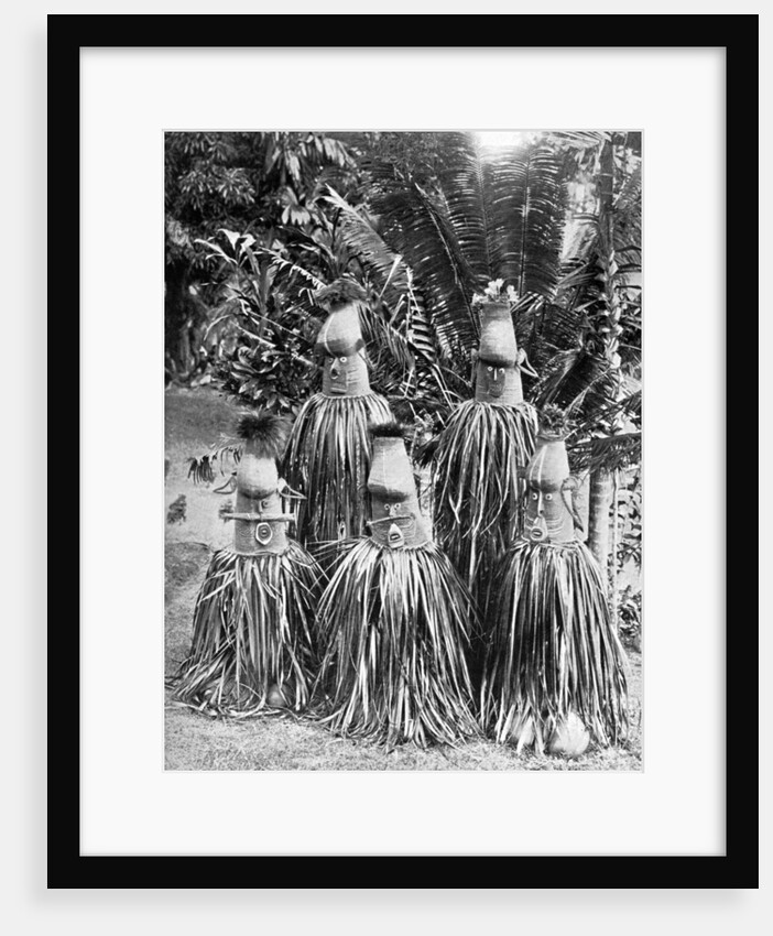 Masks possessing magical qualities, Bismarck Archipelago, Papua New Guinea by Strecker and Schroder