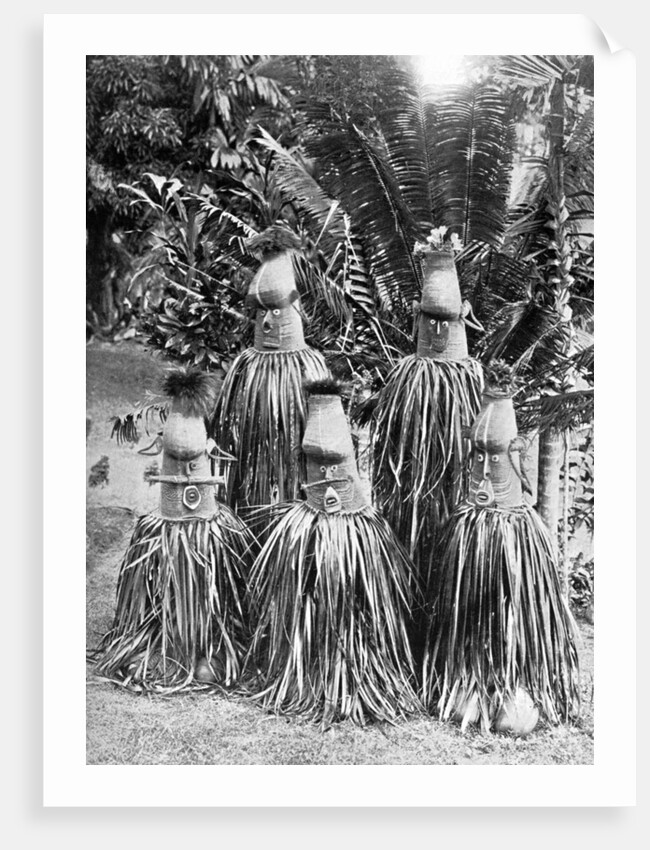 Masks possessing magical qualities, Bismarck Archipelago, Papua New Guinea by Strecker and Schroder