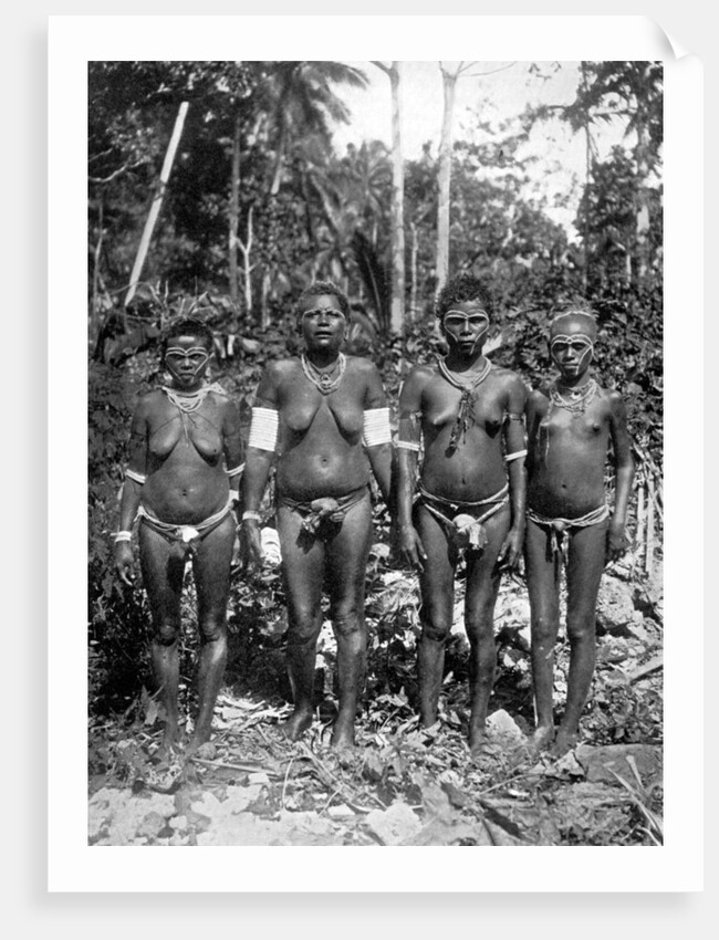 Women in festival attire, Melanesia by George Brown