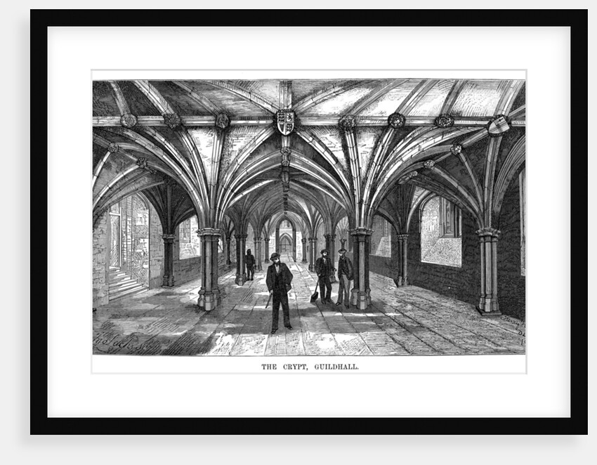 'The Crypt, Guildhall', City of London by Anonymous