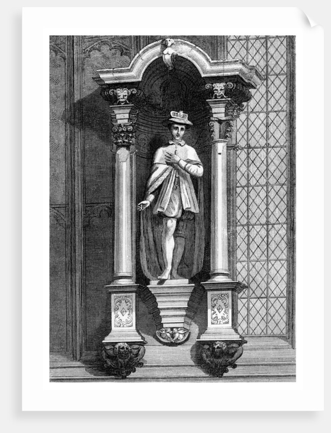 The statue of Edward VI, from the front of the Guildhall Chapel, City of London by William Griggs