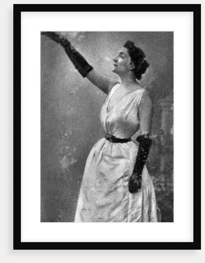 Yvette Guilbert, French cabaret singer and actress by Anonymous