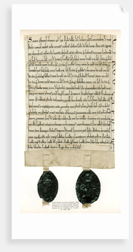 Title deed for properties surrounding the Guildhall, City of London by Anonymous