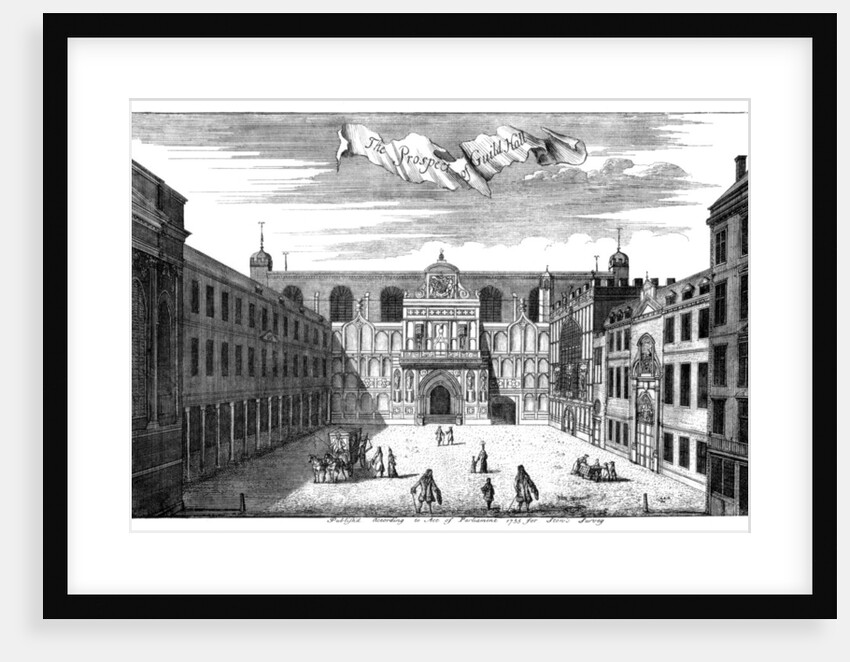 Prospect of Guildhall by William Griggs