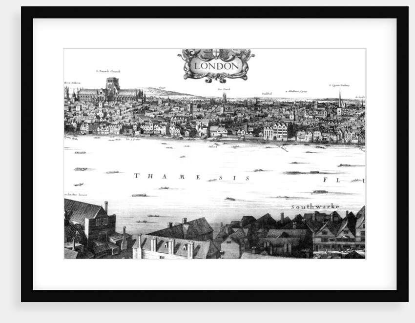 View of London and the Thames from South Bank by William Griggs