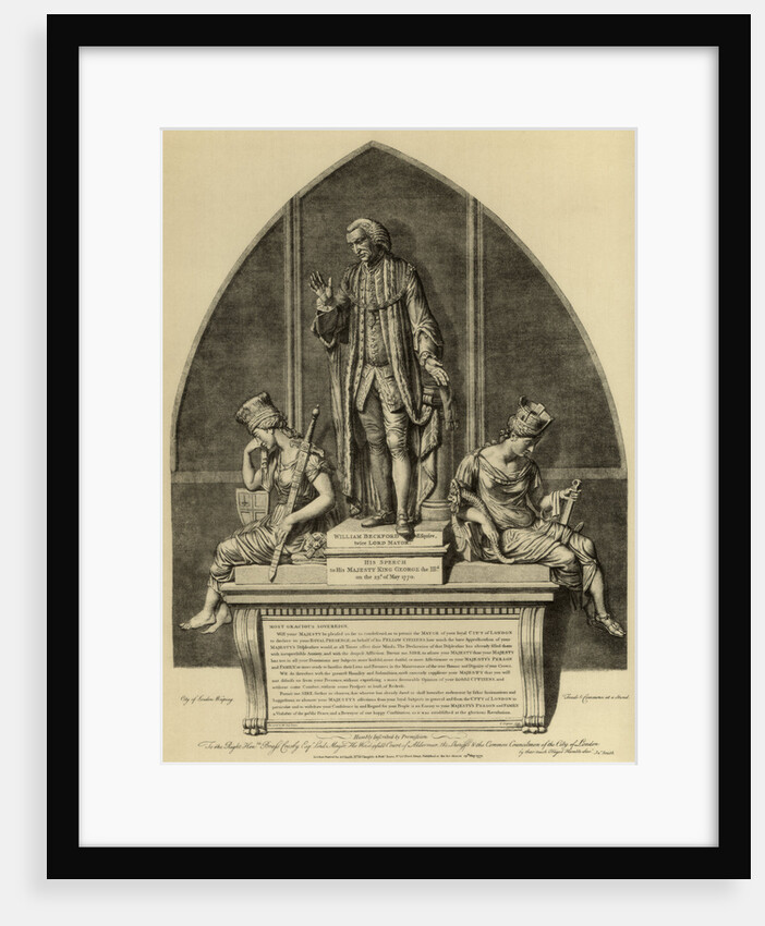 William Beckford and his speech to King George III by Anonymous