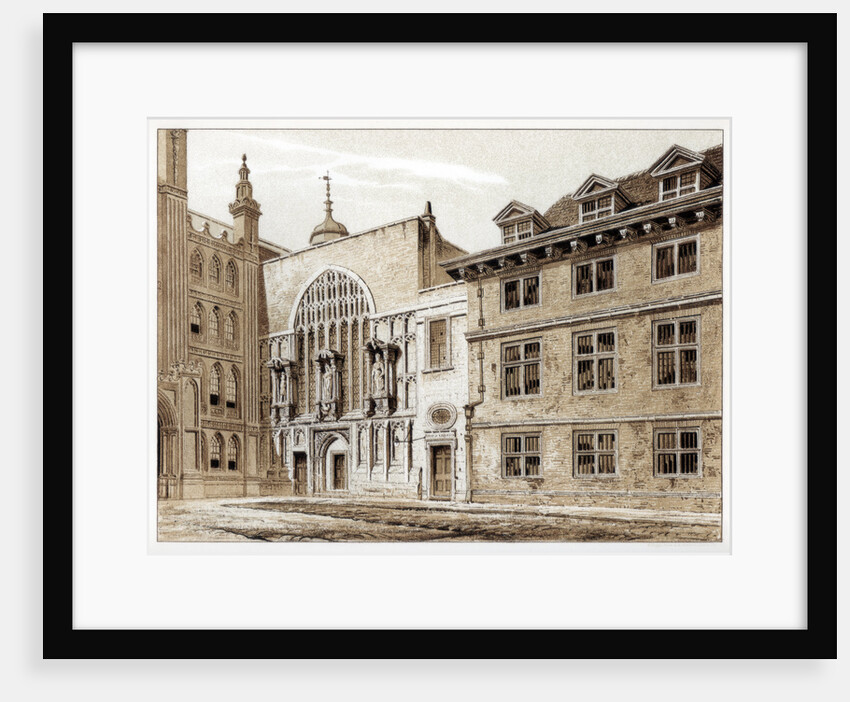 West front of Guildhall Chapel, City of London by William Griggs