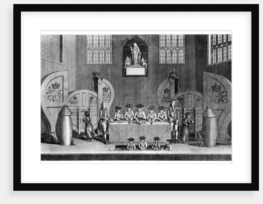 Drawing the State Lottery in Guildhall, City of London by William Griggs