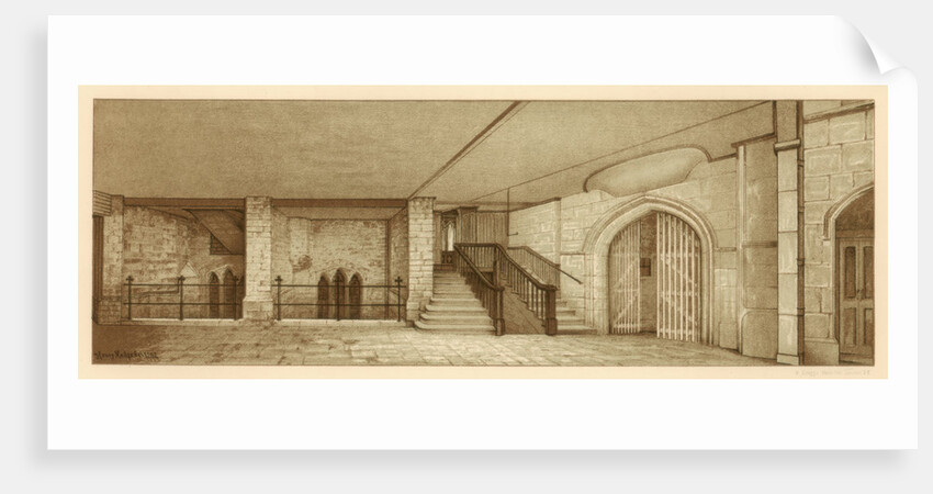 Area under Chamberlain's Court, Guildhall, City of London by William Griggs