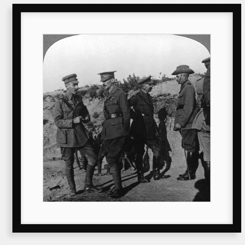 Lord Kichener reviews the situation at Gallipolli with ANZAC officers, World War I by Realistic Travels Publishers