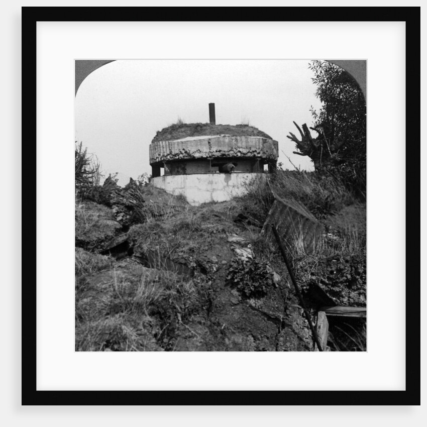German pillbox, Bullecourt, France, World War I by Realistic Travels Publishers