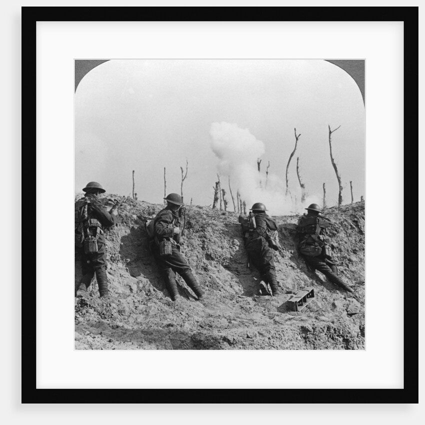 Battlefield scene, Passchendaele, Belgium, World War I by Realistic Travels Publishers