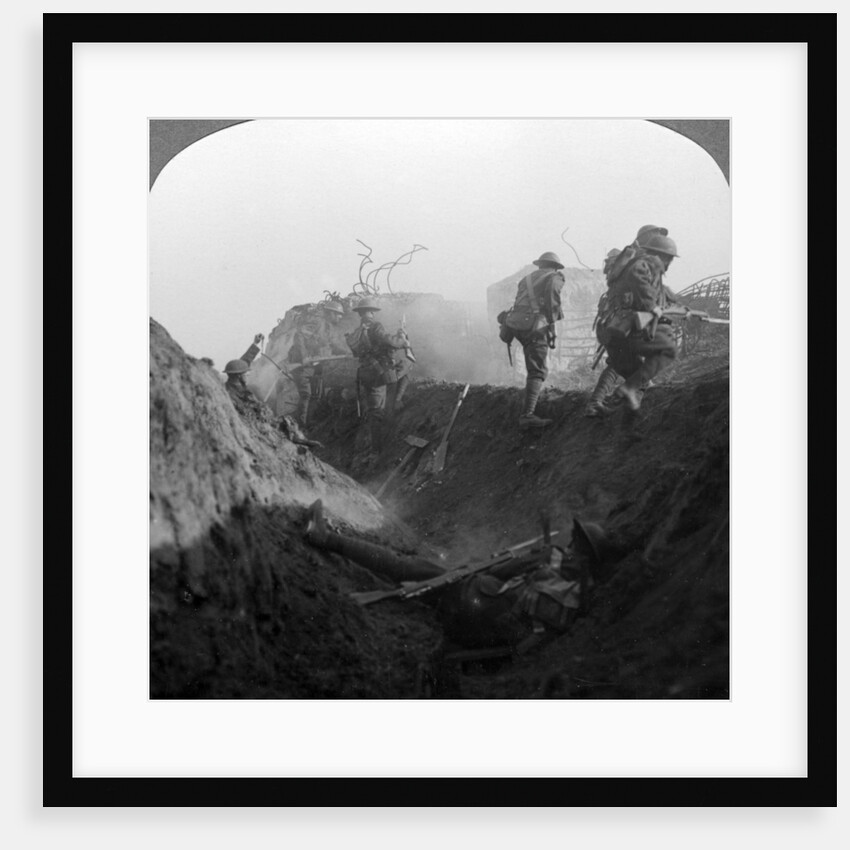 Trench warfare on the Hindenburg Line, Bellicourt, France, World War I by Realistic Travels Publishers