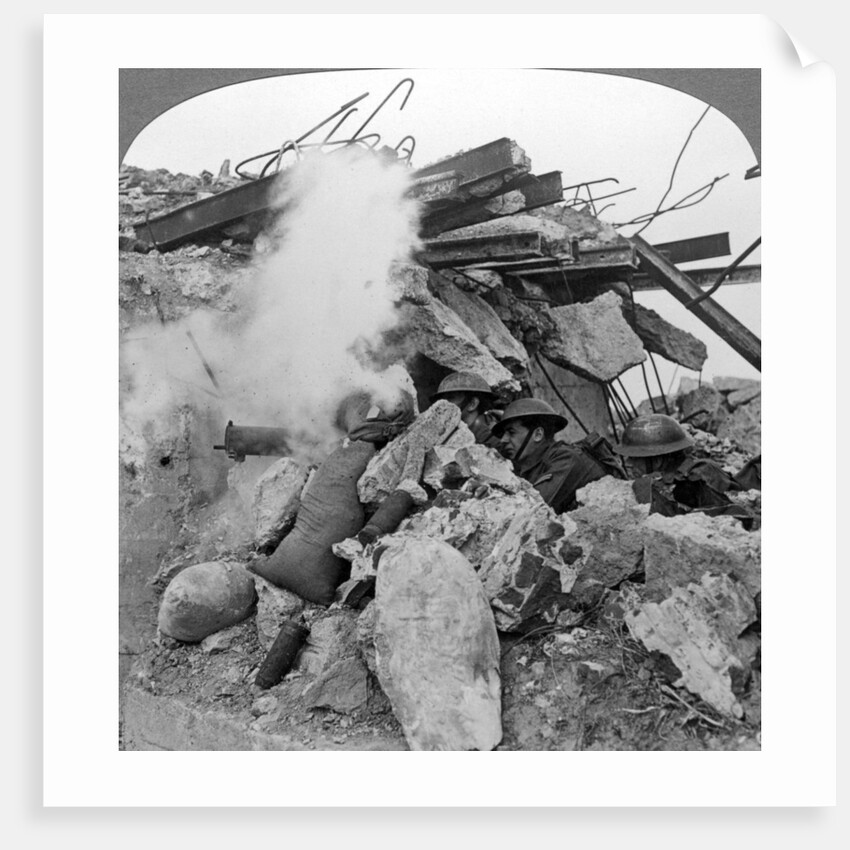Machine gun nest, Poelcappelle, Belgium, World War I by Realistic Travels Publishers