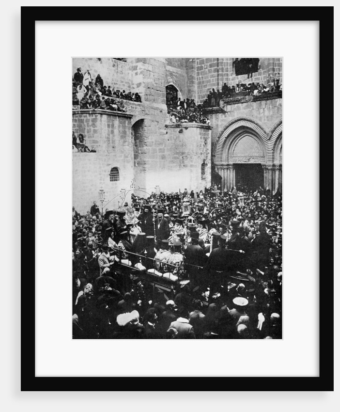 The Washing of the Feet, Church of the Holy Sepulchre, Jerusalem by The American Colony