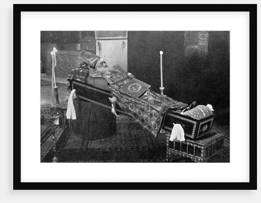 Lying in State, the Late Armenian Patriarch by The American Colony