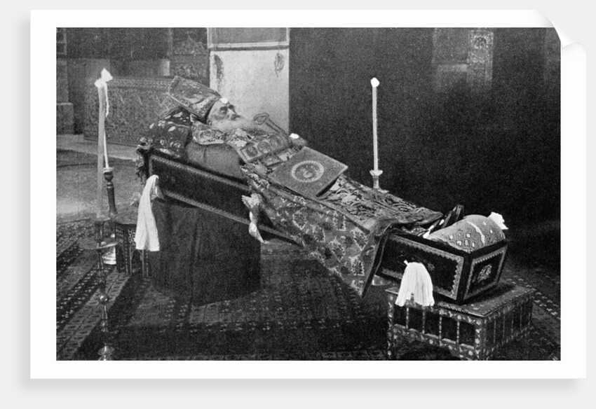 Lying in State, the Late Armenian Patriarch by The American Colony