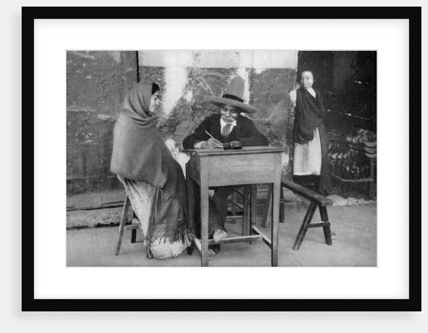 Public letter writer, Mexico by CB Waite