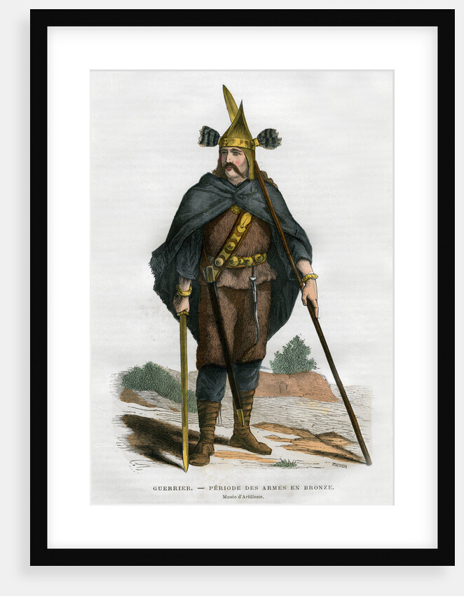 Bronze age warrior by A Tauxier