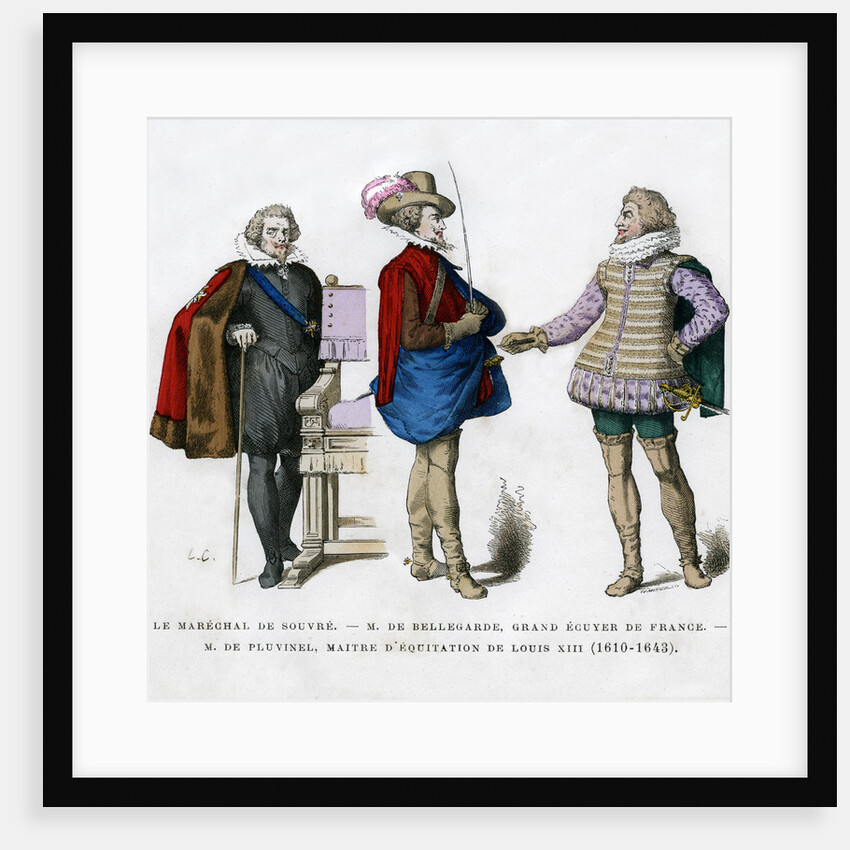 The Marshal of Souvre, M de Bellegarde and M de Pluvinel by Anonymous