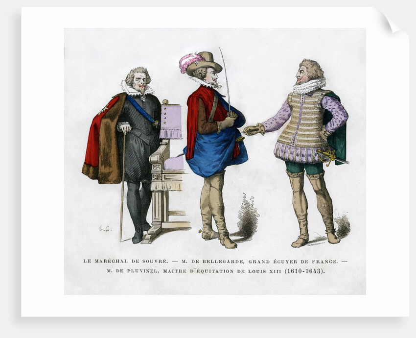 The Marshal of Souvre, M de Bellegarde and M de Pluvinel by Anonymous